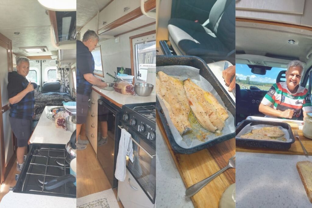 Campervan cooking