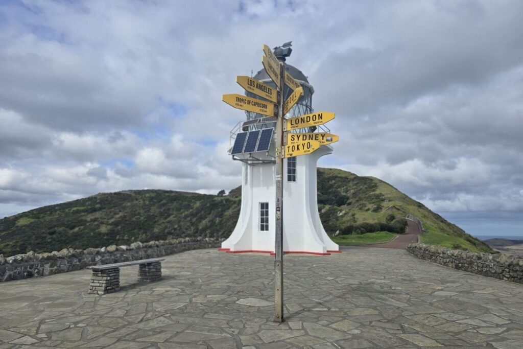 Cape Reinga Lighthouse and Sign