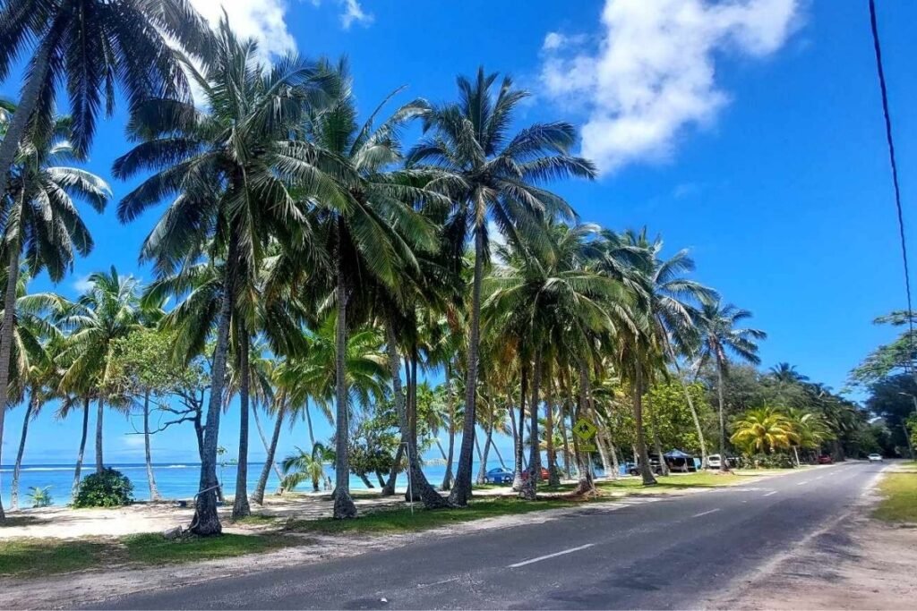 Roads in Rarotonga Cook Islands